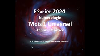 Février 2024 en numérologie mois 1 mondial par Marie Pierre Charneau Numérologue Astrologue [upl. by Oelc]