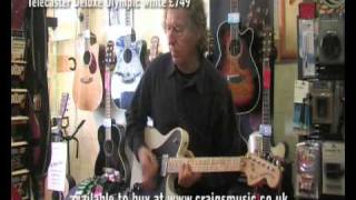 Fender Roadworn 70s Reissue Telecaster Deluxe Olympic white £749 wmv [upl. by Adaj]