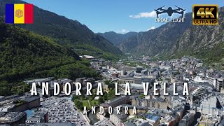 Andorra la Vella Andorra 🇦🇩  Drone Flight [upl. by Gadmann]