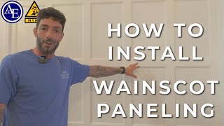 How To Install Wainscot Paneling [upl. by Umberto]