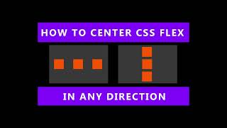 CSS Flex how to center items vertically and horizontally [upl. by Vilhelmina470]