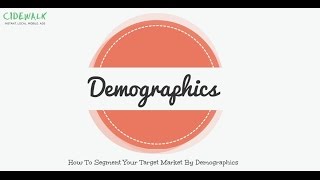 Target Marketing  Demographics [upl. by Nodyroc]