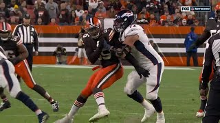 Garett Bolles vs Myles Garrett 2021  OL vs DL Matchup [upl. by Edrick]