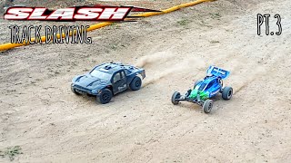 Traxxas SLASH Track driving  pt3  Eddiboirc [upl. by Duky]