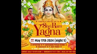 Pt Abhedanand Persad Sharma  May 17th 2024 Night 5 Sudama Mandir Queens New York [upl. by Saxen]