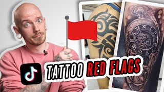 TIKTOK TATTOO RED FLAGS  Tattoo Critiques  Pony Lawson [upl. by Lavotsirc]