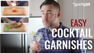 2 Easy Cocktail Garnishes [upl. by Wystand]