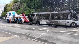 Bus Fire on Mapperley Plains [upl. by Aseek]