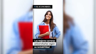 Las mejores carreras universitarias según su rentabilidad [upl. by Llejk15]