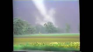 Darlington Indiana F2 Tornado  June 2 1990 [upl. by Eelnodnarb38]