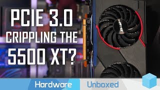 5500 XT PCIe 30 vs PCIe 40 Hamstrung by PCIe Bandwidth [upl. by Fidellas]