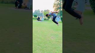 Front flip 😱 yaar dil da pakka gymnatics subscribe stunt viralvideos parkir [upl. by Nyer159]