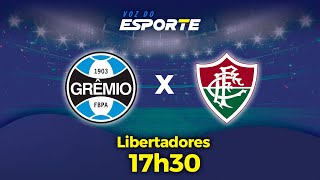 GRÊMIO X FLUMINENSE  AO VIVO  LIBERTADORES  13082024 [upl. by Milson15]