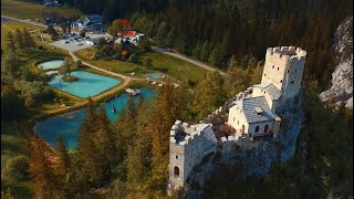 Puchberg am Schneeberg  Burg Losenheim Natur Drohnenaufnahme [upl. by Oiznun]