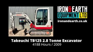 2009 Takeuchi TB125 28 Tonne Excavator [upl. by Roldan]