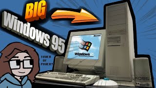 Building a HUGE Retro Windows 95 PC [upl. by Leboff]