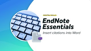 Insert citations into Word  EndNote essentials [upl. by Litman]