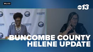 Buncombe County Helene Briefing [upl. by Yarrum]