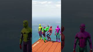 GTA 5 Spiderman Ragdolls  Jumps  Fails ep99 shorts [upl. by Genevieve340]