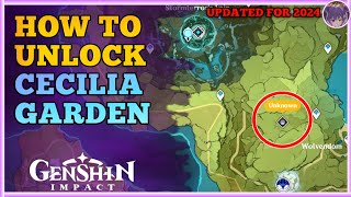 How to Unlock Cecilia Garden Puzzle 2024 Guide for Genshin Impact [upl. by Docile]