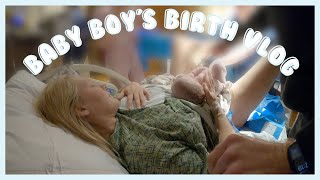 THE BIRTH OF OUR THIRD BABY BOY  birth vlog name reveal baby 3 [upl. by Suoivatco]