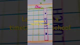 Lets make a timetable for school shortvideo Flying Panchhi [upl. by Eleanora873]