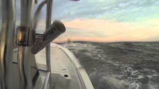 hatteras inlet in a 21 ft sea hunt [upl. by Nadabus315]