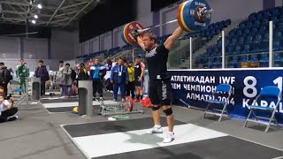 Dmitry Klokov  Full Snatch 200 kg 440 lb in Kazakhstan Almaty [upl. by Ligetti93]