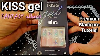 KISS gel Fantasy allure Presson Nails nails nailart pressonnails gelnails naildecoration [upl. by Alien]