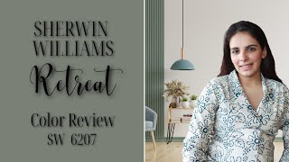 Sherwin Williams Retreat SW 6207 Color Review [upl. by Yanehc]