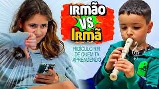 😂😡😂 IRMÃO VS IRMÃ RIDÍCULO RIR DE QUEM TÁ APRENDENDO 😂😡😂 [upl. by Beverly]