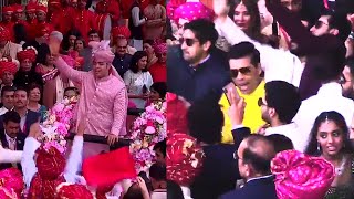 Ranbir Kapoor Shah Rukh Khan Karan Johar dance at Akash Ambanis wedding [upl. by Akihsay]