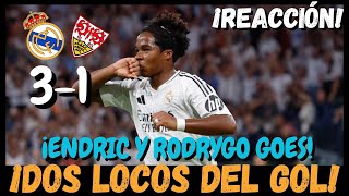 REACCIONES DE RODRYGO ENDRICK POST REAL MADRID 31 STUTTGART UEFA CHAMPIONS LEAGUE [upl. by Breed]