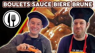 BOULETS LIÈGEOIS  Sauce à la bière brune Ma recette [upl. by Pinto]