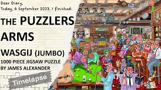 Wasgij 19 Destiny 1000 piece jigsaw puzzle The Puzzlers Arms  Spoiler Alert  Timelapse [upl. by Lodhia]