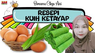 KAV ASAS MASAKAN  BAHAN DAN ALATAN PENYEDIAAN KUIH KETAYAP pdpr2021 pendidikankhas [upl. by Cooper367]