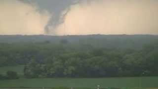 Early stages of EF4 Tornado Pilger NE  with sirens  16 June 2014 [upl. by Eirrehc561]