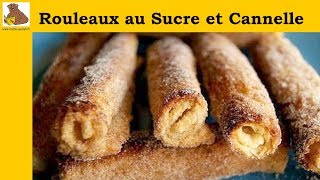 Rouleaux au sucre et cannelle  recette rapide et facile [upl. by Analah]