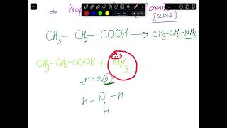 Propanoic acid to Ethyl amine  Propanamide to Ethyl amine  UP Board PYQ [upl. by Dahs129]