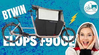 🚴 Avis vélo cargo biporteur électrique Décathlon Famille F900 E [upl. by Luce]