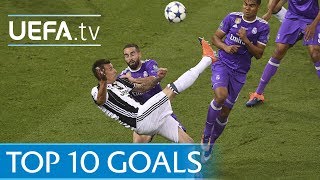 UEFA Champions League 201617  Top ten goals [upl. by Tinya]