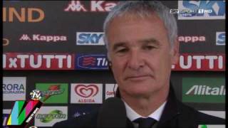 ROMA  SAMPDORIA 1 a 2  INTERVISTA RANIERI  SERIE A SKY HD  25042010 [upl. by Gilmour]