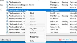 Enable Windows Biometric Service in Windows 11 [upl. by Norraa309]
