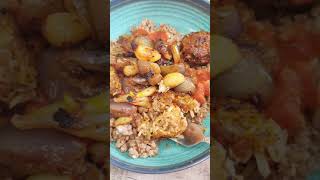 VEGGIE MEATBALLS WITH TOMATO SAUCE AND BUCKWHEAT  FRIED SPICY ONIONS GARLIC [upl. by Ecydnac556]