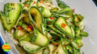 ¿Cómo hacer ensalada de calabacitas saludable y deliciosa [upl. by Edwin848]