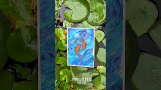 Koi Fish painting using Mixed Media  Day 3 of ArtOctober  NothingJust Art pruthashah [upl. by Cherlyn558]