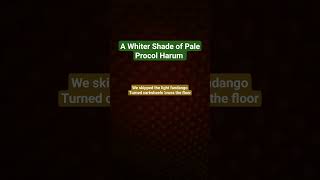 A Whiter Shade of Pale lyrics [upl. by Shipley]