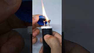 Melting plastic with an element lighter [upl. by Nnalyrehs]