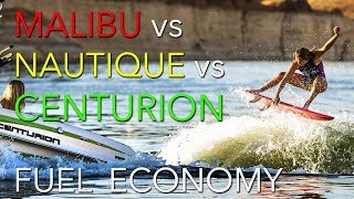 Malibu vs Nautique vs Centurion Fuel Efficiency 2018 [upl. by Latsyc]