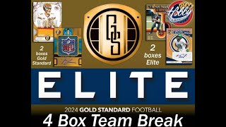 2024 Panini GOLD STANDARD  Elite 4 Box Team Break 3 eBay 101524 [upl. by Mila891]